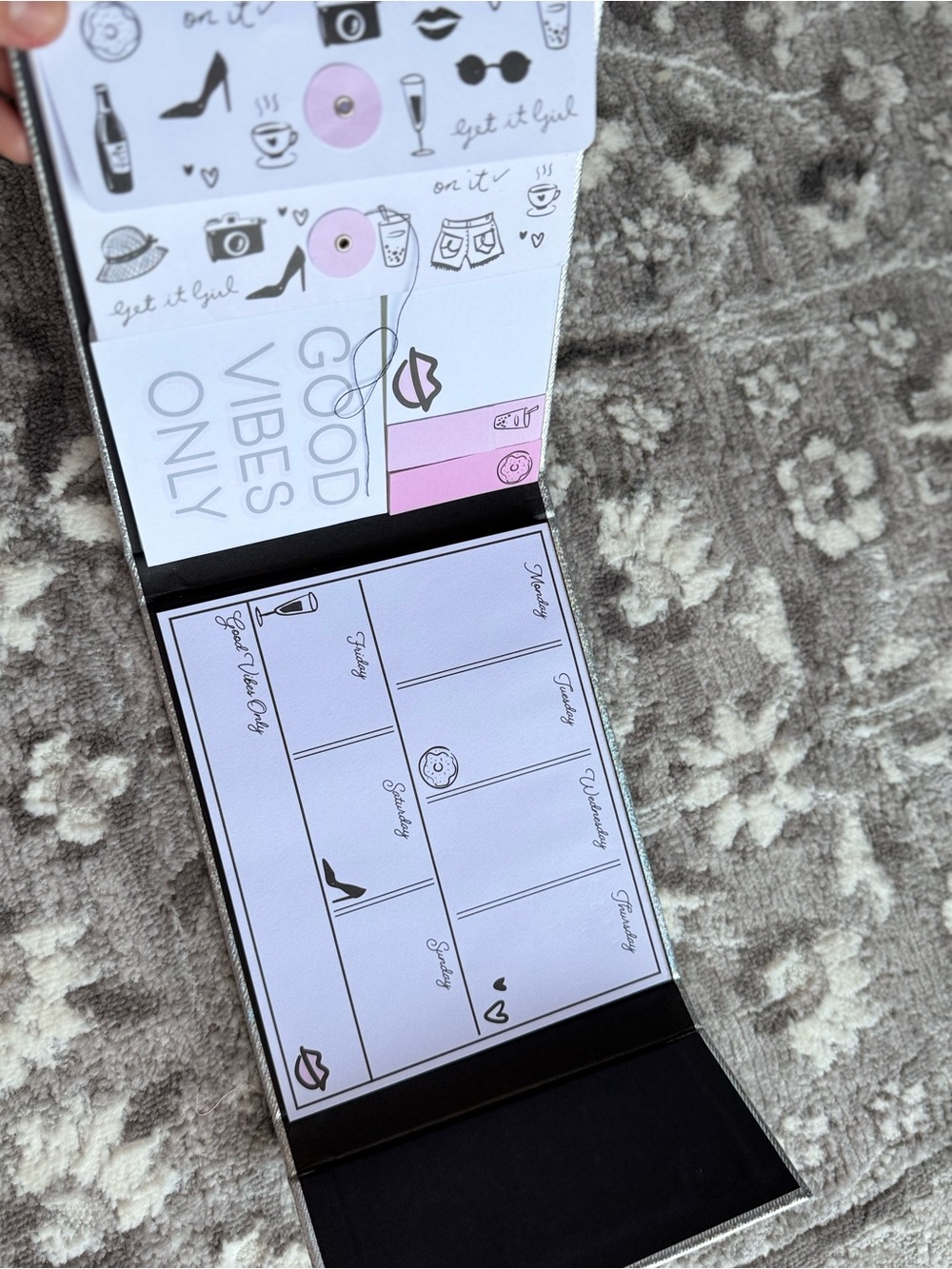 Aeropostale TRI COASTAL DESIGN Stationery Weekly Organizer MEMO planner